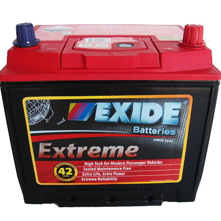 exide extreme x55d23cmf for mazda 3, 6, cx 7, mx 6, e2000 premacy