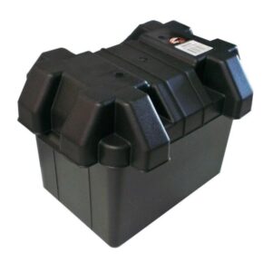 new*** battery box small incl strap & fitting kit 275 x 180 x 190mm fits n50zz