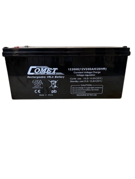 Comet 12V 200Ah Rechargeable VRLA Battery